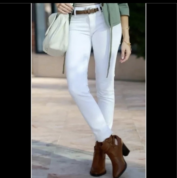 tall white skinny jeans